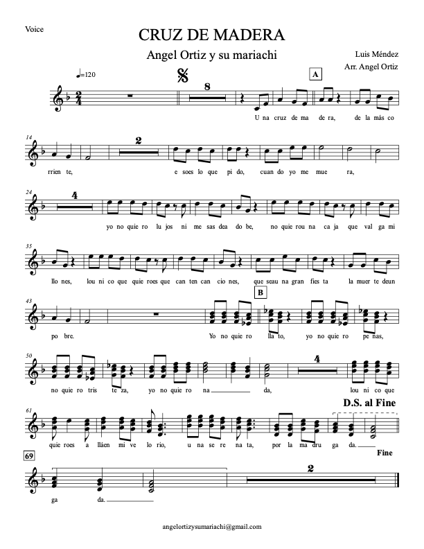 La imagen puede contener una previsualizacion de una partitura